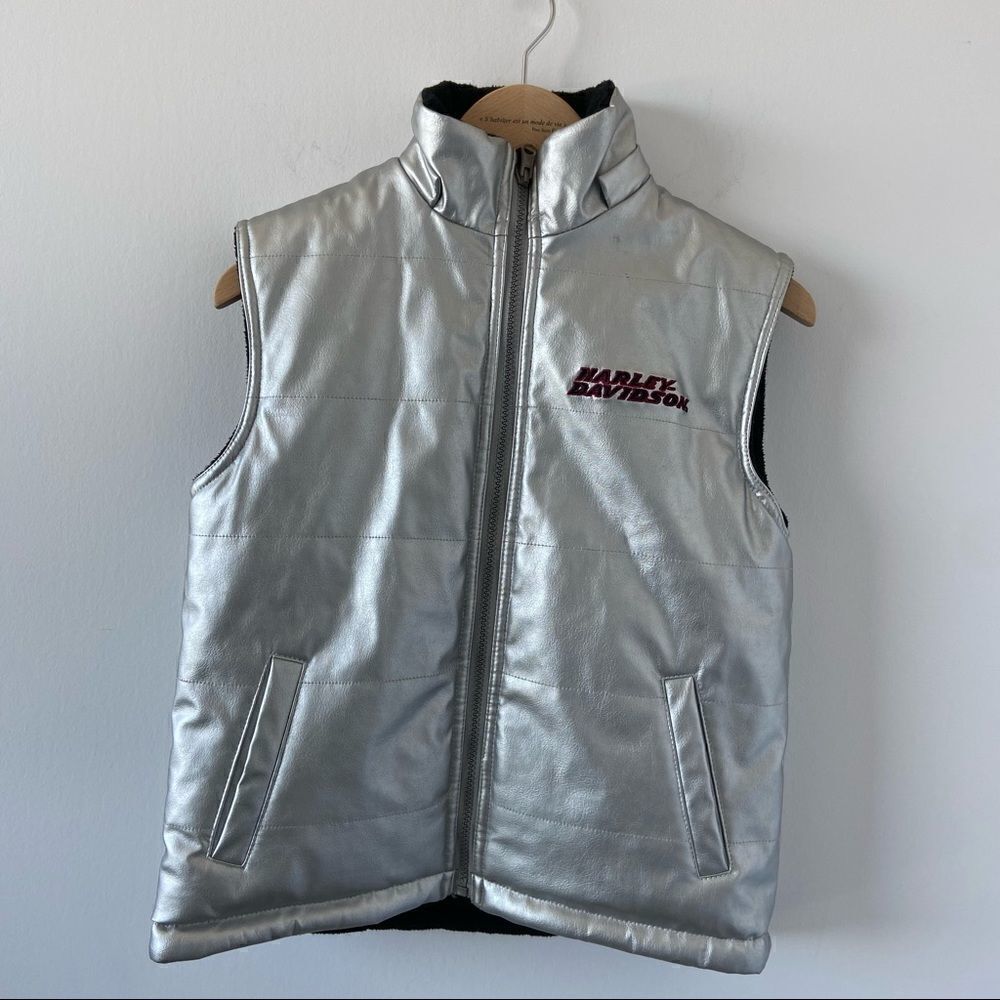 HARLEY Davidson reversible silver vest - Picture 2 of 11